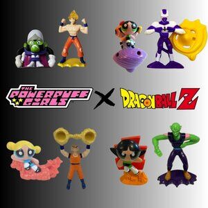 Powerpuff Girls X Dragon Ball Z Burger King Toy Set